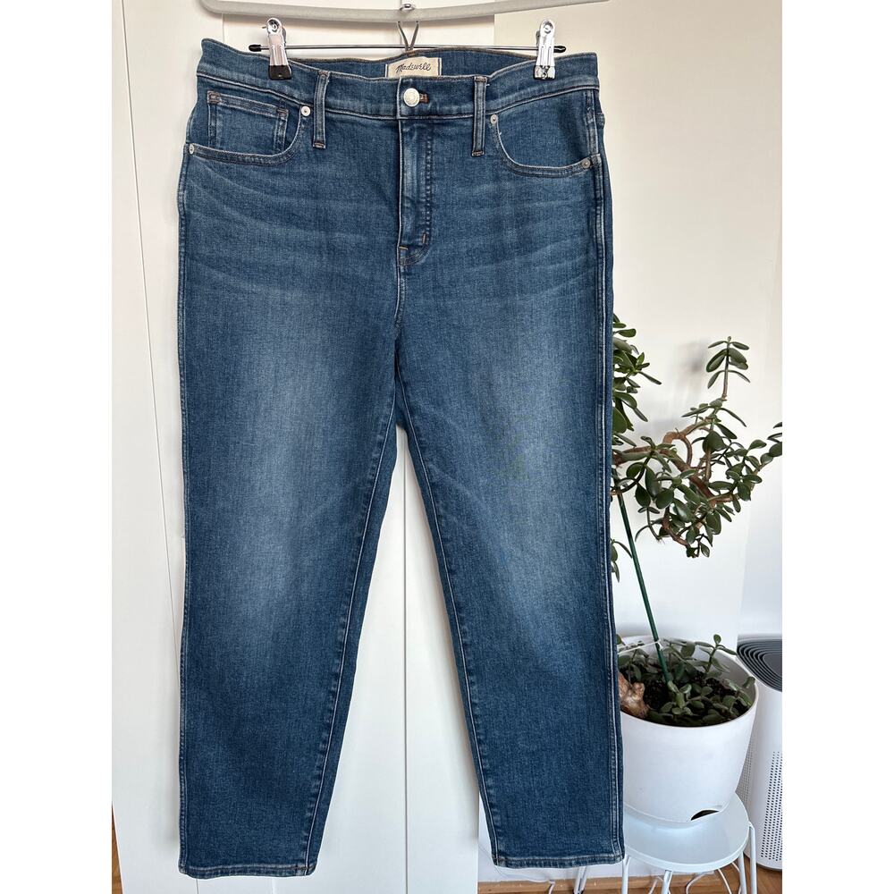 Madewell Women's Straight Leg Jeans - Dark Blue